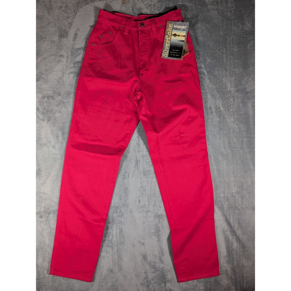 Wrangler Silver Lake‎ High Waisted Pink Straight Leg Jeans Made in USA NWT 11/12